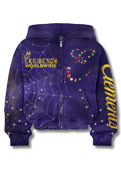 COSMIC WEB ZIPUP HOODIE