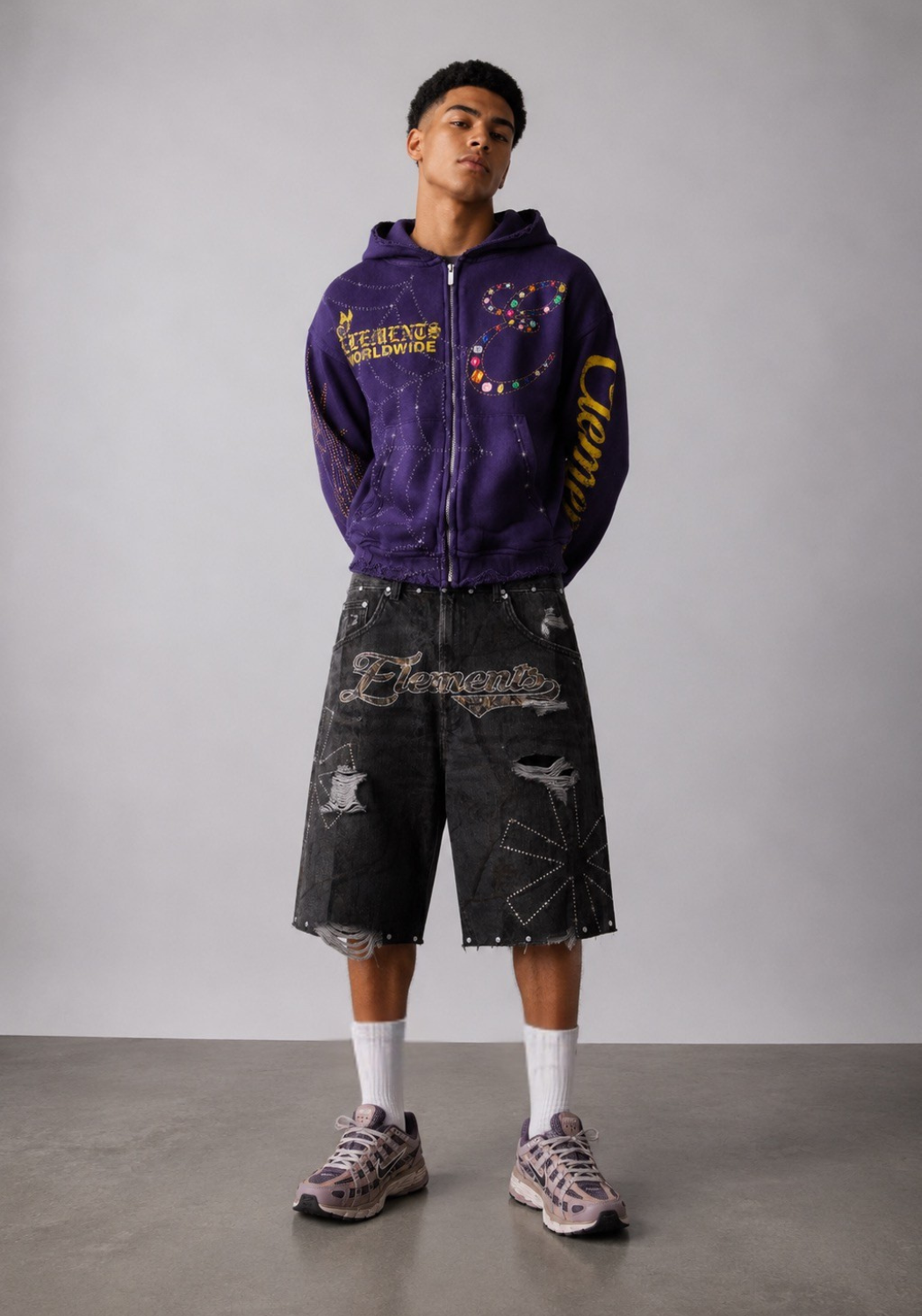 COSMIC WEB ZIPUP HOODIE