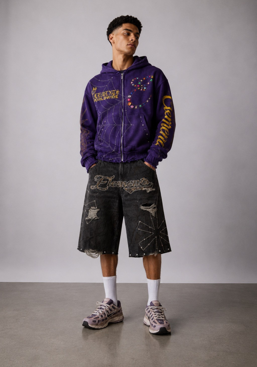 COSMIC WEB ZIPUP HOODIE