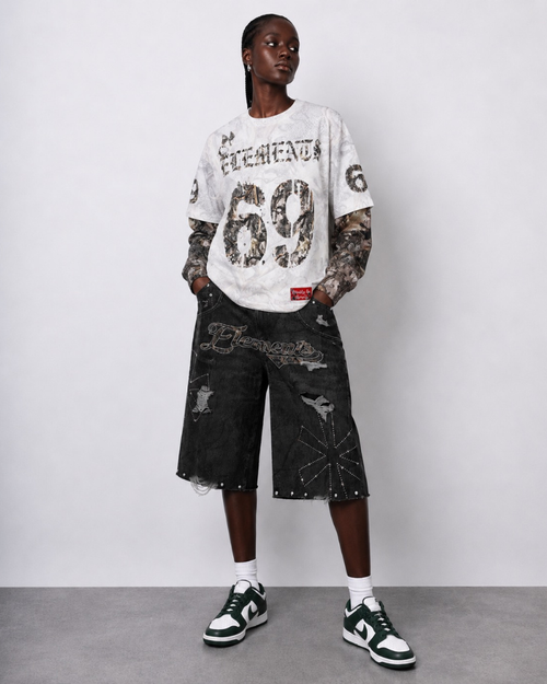 CONCRETE JUNGLE '69' DENIM SHORT