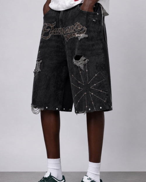 CONCRETE JUNGLE '69' DENIM SHORT