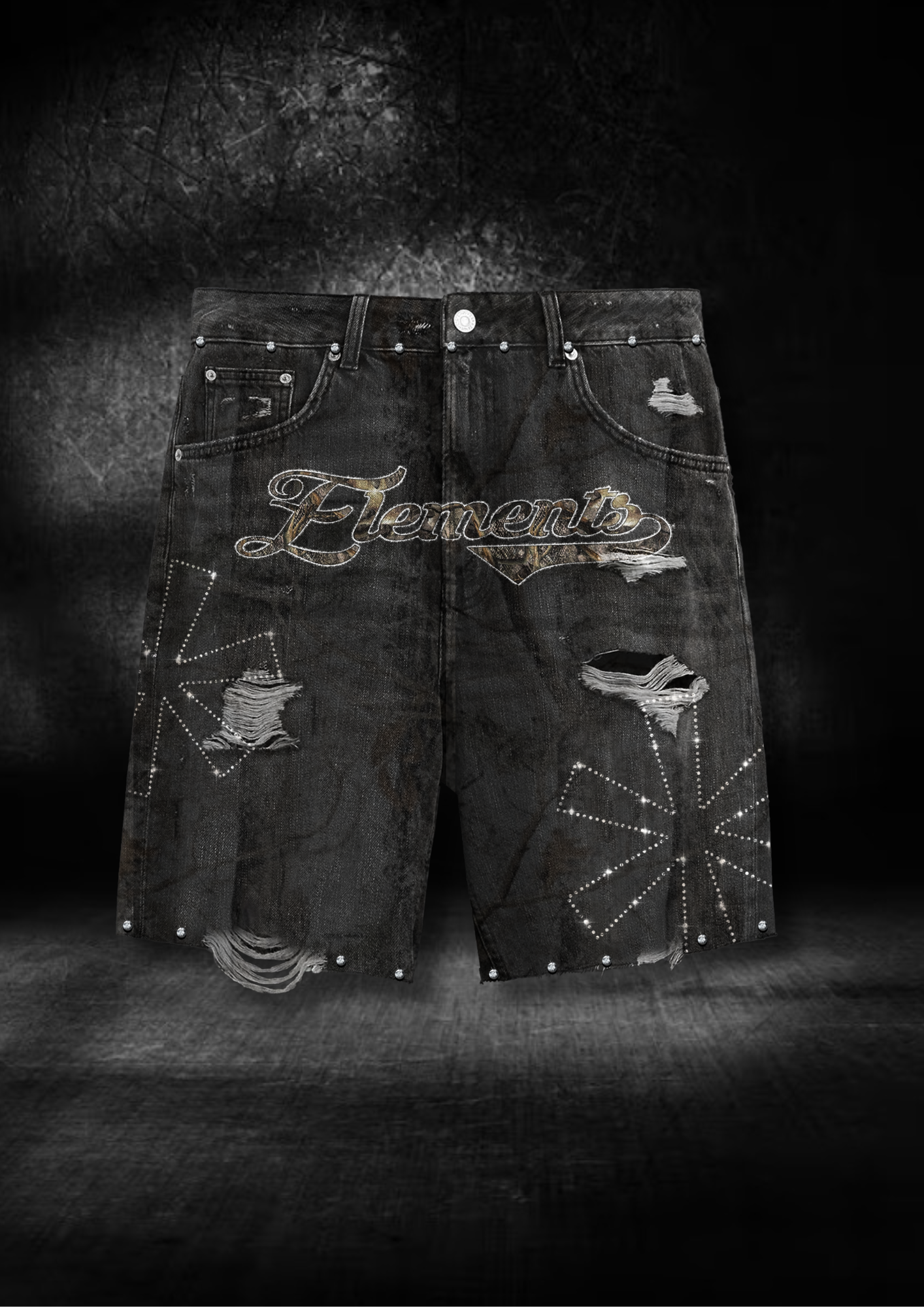 CONCRETE JUNGLE '69' DENIM SHORT