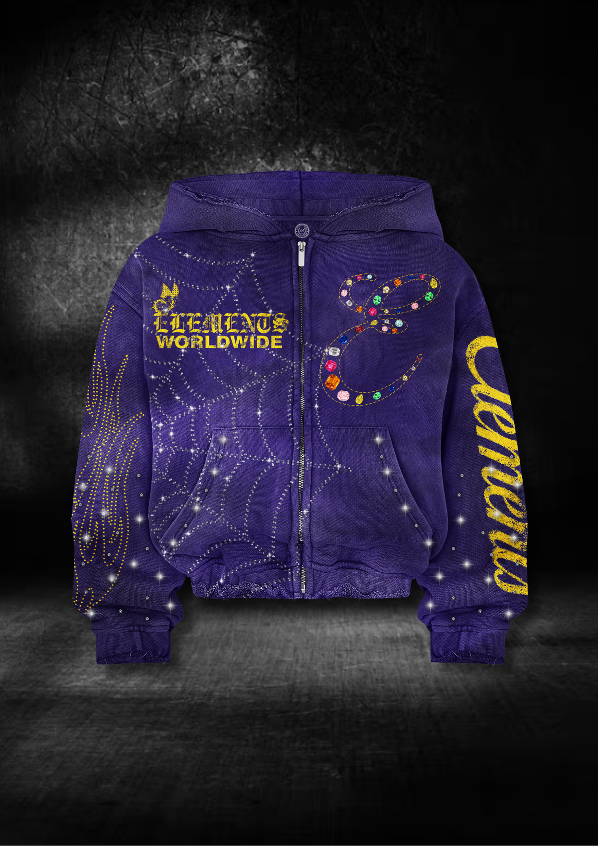 COSMIC WEB ZIPUP HOODIE