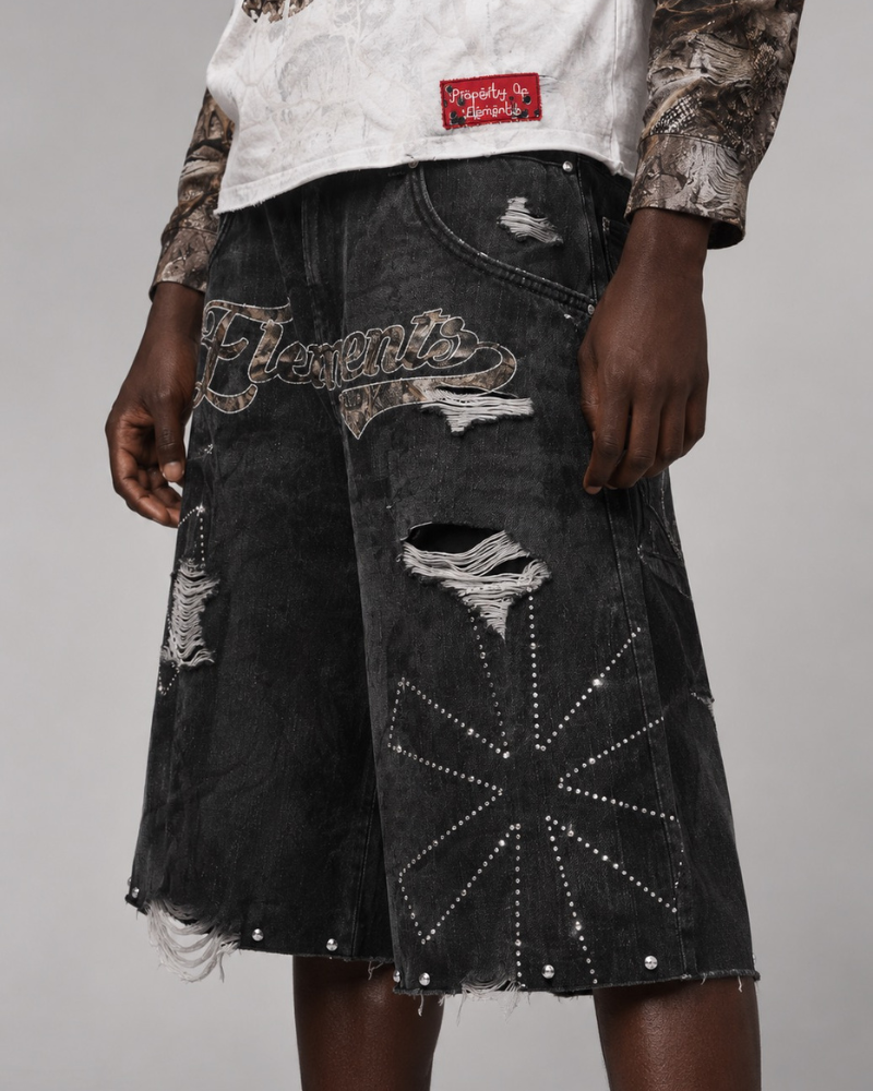 CONCRETE JUNGLE '69' DENIM SHORT