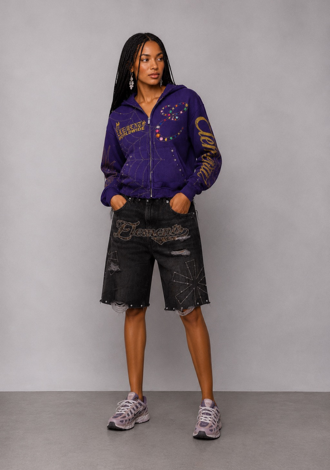 COSMIC WEB ZIPUP HOODIE